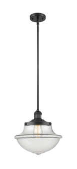 Franklin Restoration One Light Mini Pendant in Matte Black (405|201SBKG542)
