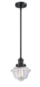 Franklin Restoration One Light Mini Pendant in Matte Black (405|201SBKG532)
