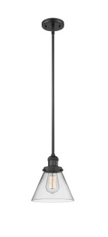 Franklin Restoration One Light Mini Pendant in Matte Black (405|201SBKG42)