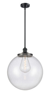 Franklin Restoration One Light Pendant in Matte Black (405|201SBKG20416)