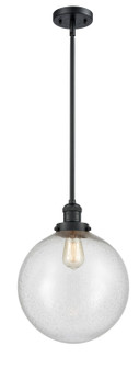 Franklin Restoration LED Mini Pendant in Matte Black (405|201SBKG20412LED)