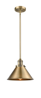 Franklin Restoration One Light Mini Pendant in Brushed Brass (405|201SBBM10BB)