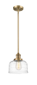 Franklin Restoration One Light Mini Pendant in Brushed Brass (405|201SBBG713)