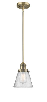 Franklin Restoration LED Mini Pendant in Brushed Brass (405|201SBBG64LED)