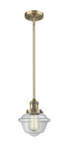 Franklin Restoration One Light Mini Pendant in Brushed Brass (405|201SBBG532)