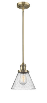 Franklin Restoration One Light Mini Pendant in Brushed Brass (405|201SBBG44)