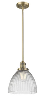 Franklin Restoration One Light Mini Pendant in Brushed Brass (405|201SBBG222)