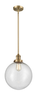 Franklin Restoration LED Mini Pendant in Brushed Brass (405|201SBBG20412LED)