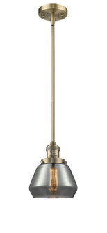 Franklin Restoration One Light Mini Pendant in Brushed Brass (405|201SBBG173)