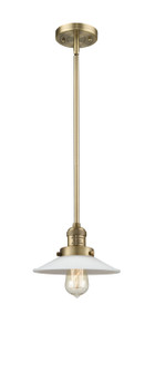 Franklin Restoration One Light Mini Pendant in Brushed Brass (405|201SBBG1)