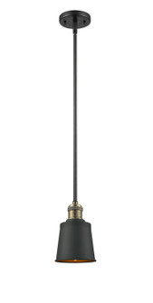 Franklin Restoration One Light Mini Pendant in Black Antique Brass (405|201SBABM9BK)