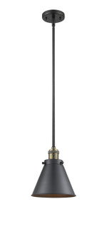 Franklin Restoration One Light Mini Pendant in Black Antique Brass (405|201SBABM13BK)