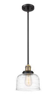 Franklin Restoration LED Mini Pendant in Black Antique Brass (405|201SBABG713LED)