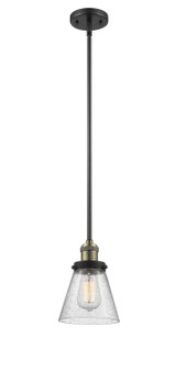 Franklin Restoration LED Mini Pendant in Black Antique Brass (405|201SBABG64LED)