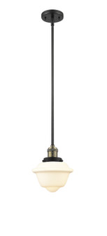 Franklin Restoration One Light Mini Pendant in Black Antique Brass (405|201SBABG532)