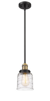 Franklin Restoration One Light Mini Pendant in Black Antique Brass (405|201SBABG513)