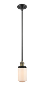 Franklin Restoration One Light Mini Pendant in Black Antique Brass (405|201SBABG311)