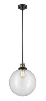 Franklin Restoration LED Mini Pendant in Black Antique Brass (405|201SBABG20212LED)