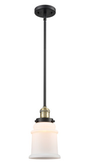 Franklin Restoration LED Mini Pendant in Black Antique Brass (405|201SBABG181LED)