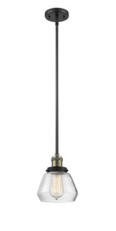 Franklin Restoration One Light Mini Pendant in Black Antique Brass (405|201SBABG172)