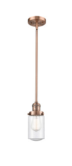 Franklin Restoration One Light Mini Pendant in Antique Copper (405|201SACG314)