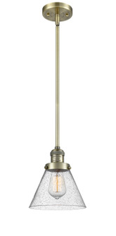 Franklin Restoration LED Mini Pendant in Antique Brass (405|201SABG44LED)