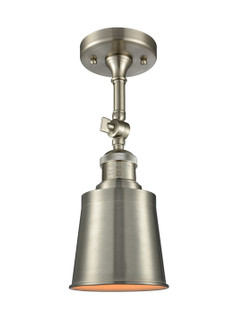 Franklin Restoration One Light Semi-Flush Mount in Brushed Satin Nickel (405|201FSNM9SN)
