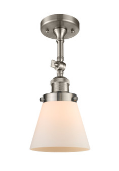Franklin Restoration One Light Semi-Flush Mount in Brushed Satin Nickel (405|201FSNG61)