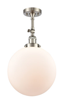 Franklin Restoration One Light Semi-Flush Mount in Brushed Satin Nickel (405|201FSNG20112)