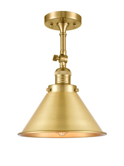 Franklin Restoration One Light Semi-Flush Mount in Satin Gold (405|201FSGM10SG)