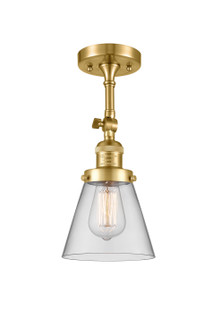 Franklin Restoration One Light Semi-Flush Mount in Satin Gold (405|201FSGG62)