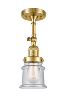 Franklin Restoration LED Semi-Flush Mount in Satin Gold (405|201FSGG184SLED)