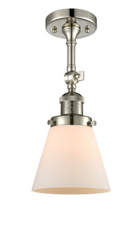 Franklin Restoration One Light Semi-Flush Mount in Polished Nickel (405|201FPNG61) Franklin Restoration One Light Semi-Flush Mount in Polished Nickel (405|201FPNG61)