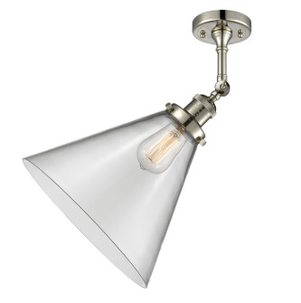 Franklin Restoration One Light Semi-Flush Mount in Polished Nickel (405|201FPNG42L)