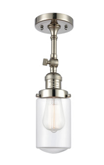 Franklin Restoration One Light Semi-Flush Mount in Polished Nickel (405|201FPNG312)