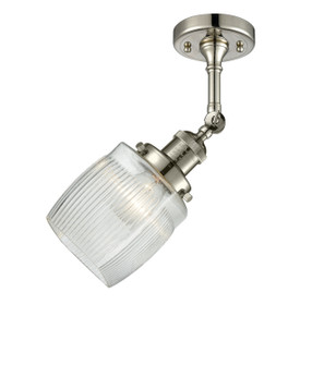 Franklin Restoration One Light Semi-Flush Mount in Polished Nickel (405|201FPNG302)