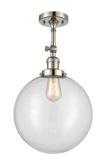 Franklin Restoration One Light Semi-Flush Mount in Polished Nickel (405|201FPNG20212)