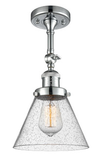 Franklin Restoration One Light Semi-Flush Mount in Polished Chrome (405|201FPCG44)