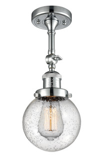Franklin Restoration One Light Semi-Flush Mount in Polished Chrome (405|201FPCG2046)