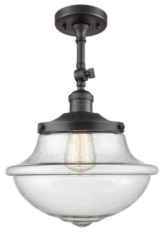 Franklin Restoration One Light Semi-Flush Mount in Oil Rubbed Bronze (405|201FOBG544)