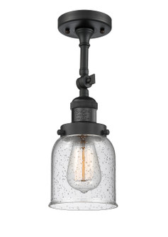 Franklin Restoration One Light Semi-Flush Mount in Matte Black (405|201FBKG54)