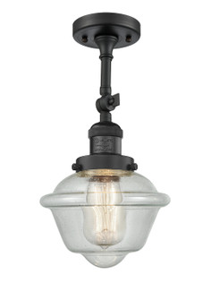 Franklin Restoration LED Semi-Flush Mount in Matte Black (405|201FBKG534LED)