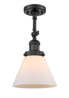 Franklin Restoration LED Semi-Flush Mount in Matte Black (405|201FBKG41LED)