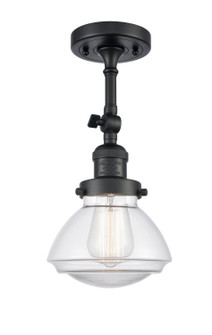 Franklin Restoration LED Semi-Flush Mount in Matte Black (405|201FBKG322LED)