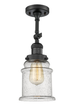 Franklin Restoration LED Semi-Flush Mount in Matte Black (405|201FBKG184LED)