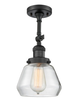 Franklin Restoration One Light Semi-Flush Mount in Matte Black (405|201FBKG172)