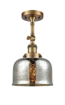 Franklin Restoration One Light Semi-Flush Mount in Brushed Brass (405|201FBBG78)