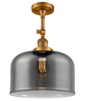 Franklin Restoration One Light Semi-Flush Mount in Brushed Brass (405|201FBBG73L)