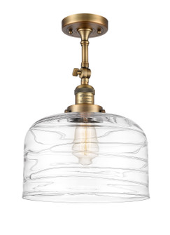 Franklin Restoration One Light Semi-Flush Mount in Brushed Brass (405|201FBBG713L)