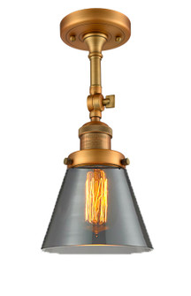 Franklin Restoration LED Semi-Flush Mount in Brushed Brass (405|201FBBG63LED)